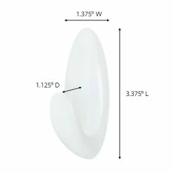 Hooks & Hanging Strips Command™ Medium Bath Hooks Value Pack, White, 6 Hooks (BATH18-6ES)