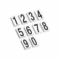 Tape Logic Number Kit Multipurpose Labels, 3 1/2" X 1/2", White, 600 Labels/Pack (DL9315)