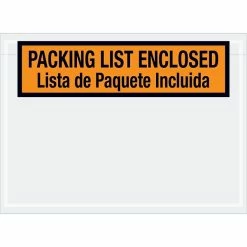 Tape Logic® Bilingual Packing List Envelopes, 7 1/2" X 5 1/2", Orange, 1000/Case (PL500)