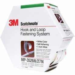 Hook And Loop Fasteners 3M MP3526N/MP3527N ScotchmateCombo Pack Fasteners, 1" X 15', White, 5/Case (DK3M163)
