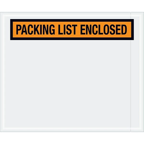 Packing List Envelopes Tape Logic® "Packing List Enclosed" Envelopes, 10" X 12", Orange, 500/Case (PL434) 3 Packing List Envelopes Tape Logic® "Packing List Enclosed" Envelopes, 10" X 12", Orange, 500/Case (PL434)