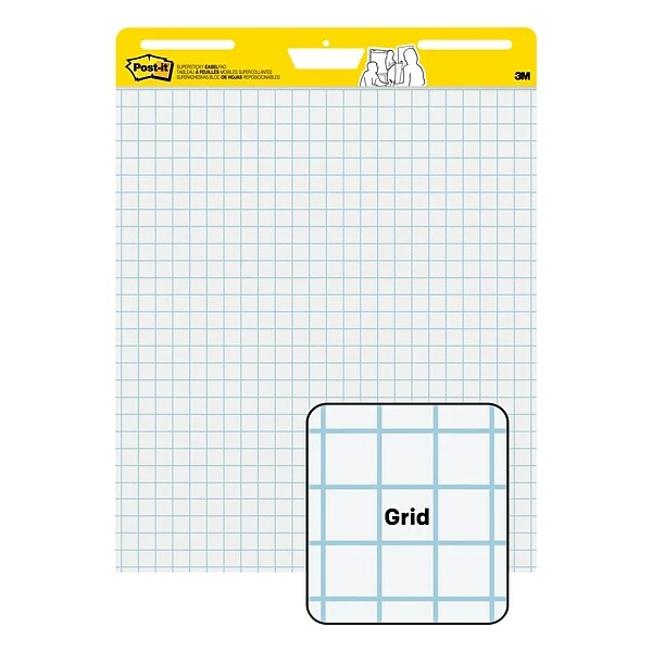 Post-it® Self-Stick Easel Pad Flip Charts Post-it® Super Sticky Easel Pad, 25" X 30", White With Grid, 30 Sheets/Pad, 6 Pads/Pack (560 VAD 6PK) 8 Post-it® Self-Stick Easel Pad Flip Charts Post-it® Super Sticky Easel Pad, 25" X 30", White With Grid, 30 Sheets/Pad, 6 Pads/Pack (560 VAD 6PK) - Image 6