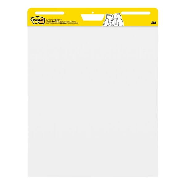 Post-it® Self-Stick Easel Pad Flip Charts Post-it® Super Sticky Easel Pad, 25" X 30", White, 8/Pack (559-VAD-8PK) 3 Post-it® Self-Stick Easel Pad Flip Charts Post-it® Super Sticky Easel Pad, 25" X 30", White, 8/Pack (559-VAD-8PK)