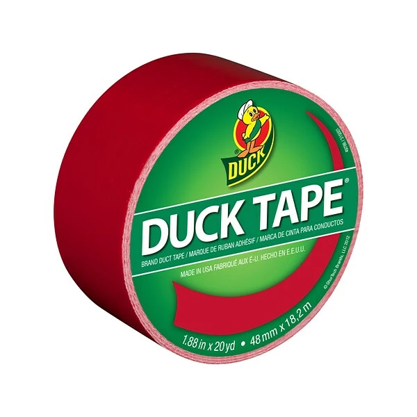 Duck Heavy Duty Duct Tape, 1.88" X 20 Yds., Assorted Colors, 3 Rolls/Pack (DUCKPRM3PK-STP) 3 Duck Heavy Duty Duct Tape, 1.88" X 20 Yds., Assorted Colors, 3 Rolls/Pack (DUCKPRM3PK-STP)