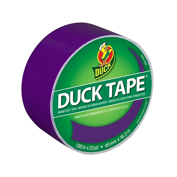 Duck Heavy Duty Duct Tapes, Purple/Orange/Green, 3 Rolls/Pack (DUCKSEC3PK-STP) 4 Duck Heavy Duty Duct Tapes, Purple/Orange/Green, 3 Rolls/Pack (DUCKSEC3PK-STP) - Image 2