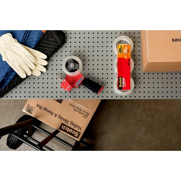 Packaging Tape Scotch® Long Lasting Storage Packing Tape, Clear, 1.88" X 54.6 Yds., 4 Rolls (3650-4) 4 Packaging Tape Scotch® Long Lasting Storage Packing Tape, Clear, 1.88" X 54.6 Yds., 4 Rolls (3650-4) - Image 2