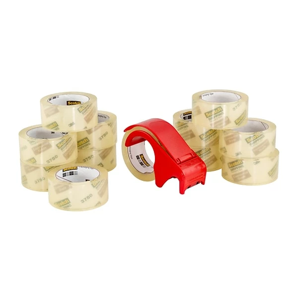 Scotch® Commercial Grade Shipping Packing Tape, 1.88" X 54.6 Yds., Clear, 12 Rolls (3750-12-DP3) 4 Scotch® Commercial Grade Shipping Packing Tape, 1.88" X 54.6 Yds., Clear, 12 Rolls (3750-12-DP3) - Image 2