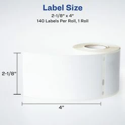 Miscellaneous Label Tapes Avery Shipping Printer Labels, 2-1/8" X 4", White, 140 Labels/Pack (4153) 15 Miscellaneous Label Tapes Avery Shipping Printer Labels, 2-1/8" X 4", White, 140 Labels/Pack (4153) -Bankers Box shop sp75154333 s7