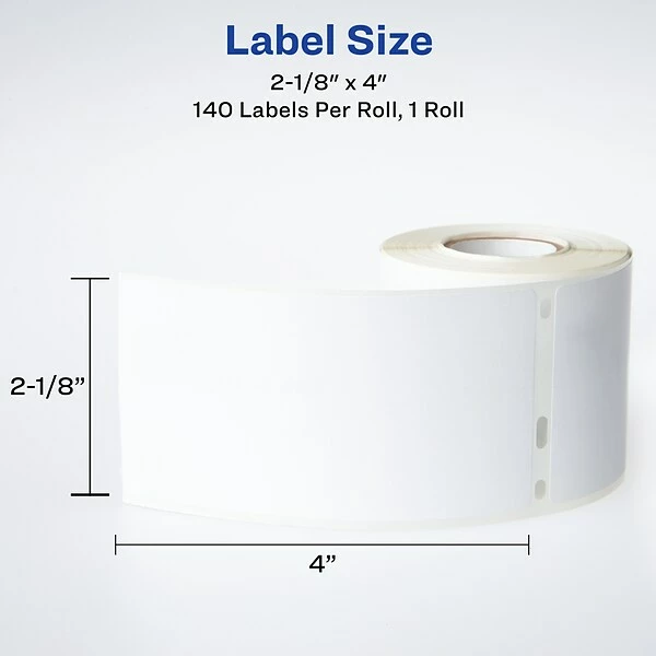 Miscellaneous Label Tapes Avery Shipping Printer Labels, 2-1/8" X 4", White, 140 Labels/Pack (4153) 8 Miscellaneous Label Tapes Avery Shipping Printer Labels, 2-1/8" X 4", White, 140 Labels/Pack (4153) - Image 6