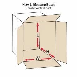 Partners Brand Corrugated Boxes; 12" Length 12" X 8" X 8" Shipping Boxes, Brown, 25/Bundle (1288W)